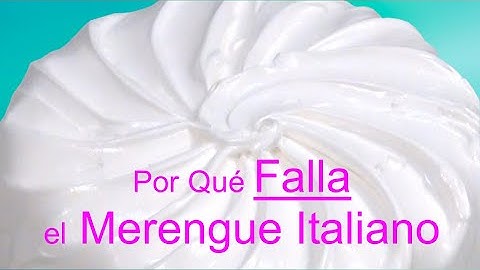 Por Que Falla el Merengue Italiano - Causas y Soluciones │Club de Reposteria