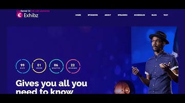 Create One Page Event Site with Exhibz WordPress Event Theme