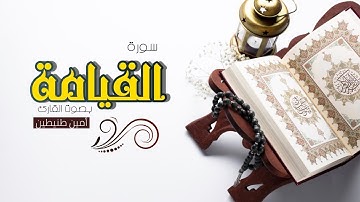 سورة القيامة | بصوت القارئ أمين طنيطين