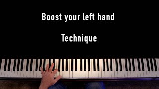 how to improve your left hand for piano