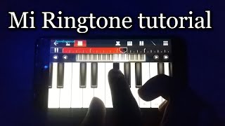 Mi ringtone piano tutorial | xiaomi | walk band app | #shorts screenshot 1