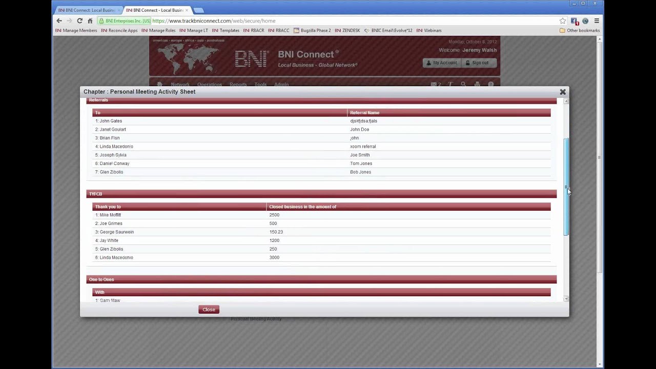 BNI ConnectNew Features! Online Referrals and Customizable Landing