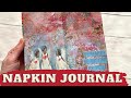 Napkin Art Journal - EASY FOR BEGINNERS