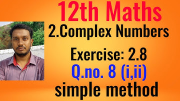 12th Maths| Exercise: 2.8| 8th sum|Complex Numbers #cuberootofunity