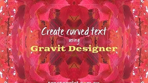 Create curved text using Gravit Designer