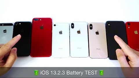 iOS 13.2.3 Battery Test - iPhone SE vs 7 vs 7 Plus vs 8 vs X vs XS vs XS MAX vs XR