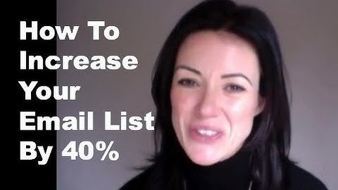 One easy way to increase your mailing list by 40%