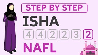 How to pray in Islam - 2 Rakat Nafl Isha Namaz - Ladies Guide to Salah & Beginners Step by Step