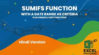 SUMIFS Function with Date Range - Hindi Version