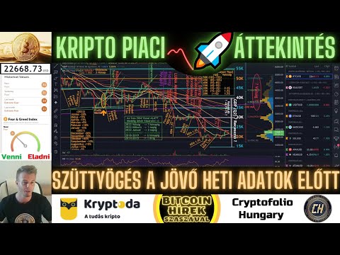 Bitcoin Hírek (831) - Kripto Piaci Áttekintés - Szüttyögés a Jövő Heti Adatok előtt...