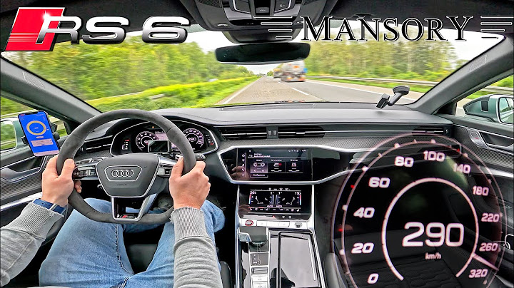 664HP Audi RS6 C8 MANSORY // 290KMH on AUTOBAHN