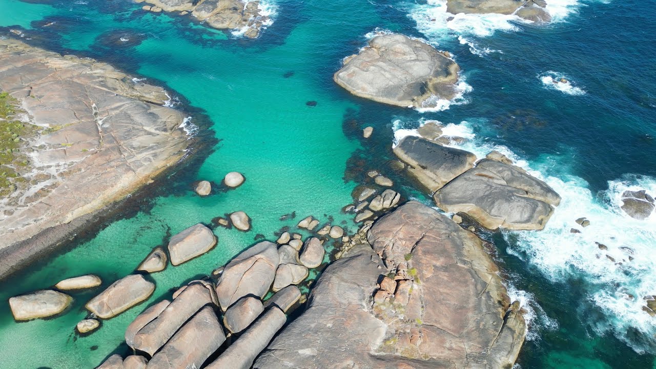 [4K Drone Video] Greens Pool & Elephant Rocks in Western Australia ...