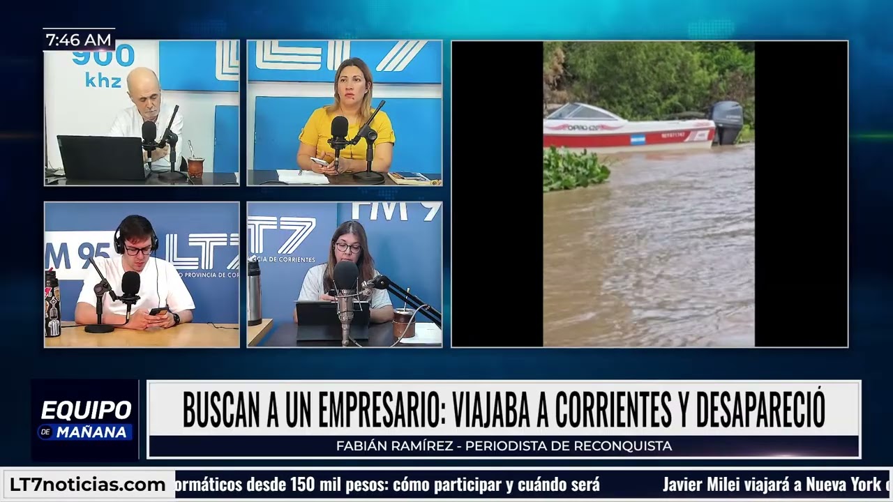 Desapareció un empresario santafesino que viajaba a Corrientes: hallaron su lancha vacía y a la deri