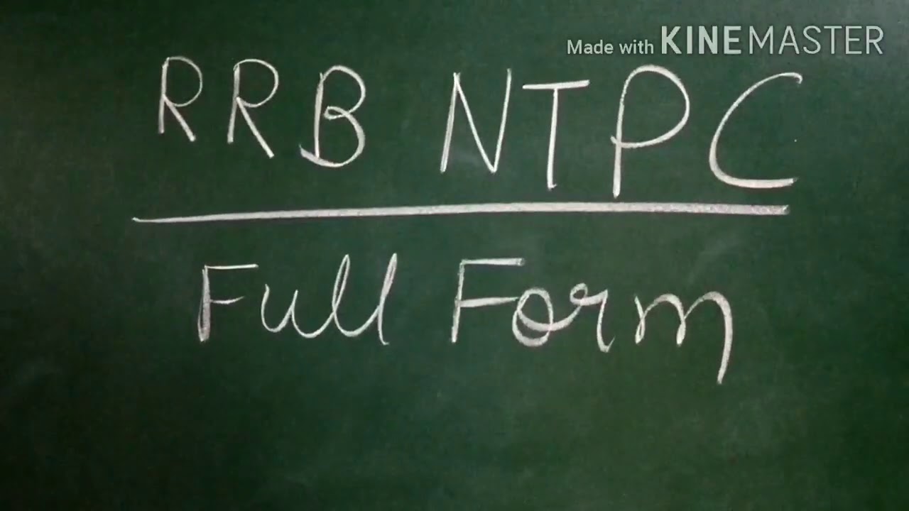 RRB NTPC Full Form I Full Form Of NTPC YouTube rrb-ntpc-full-form-i-full-form-of-ntpc-youtube