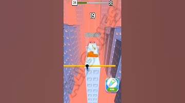 Roof Rails LVL 34 Gameplay FUN GAME #shorts #RoofRails #fungames #viralvideo