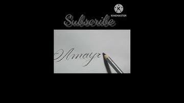 CALLIGRAPHY STYLE WRITING SUBSCRIBERS REQUEST NAME"AMAYRA"#calligraphy #cursive #shorts #viral