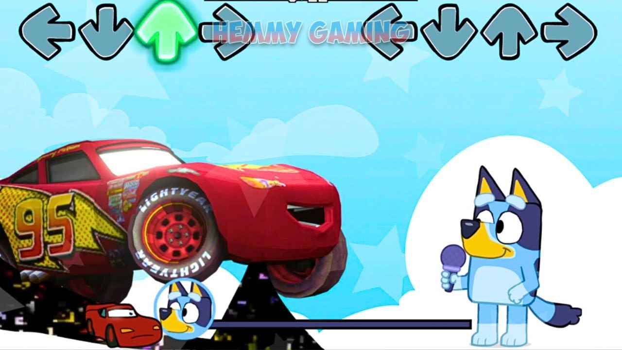 [SWAP] FNF Bluey Full Episodes vs Pibby McQueen Sings Bluey Pony Girl | FNF Mods