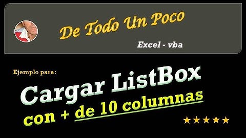 Cargar un ListBox con mas de 10 columnas.