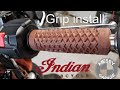 Indian Scout Bobber ODI Vans grip install