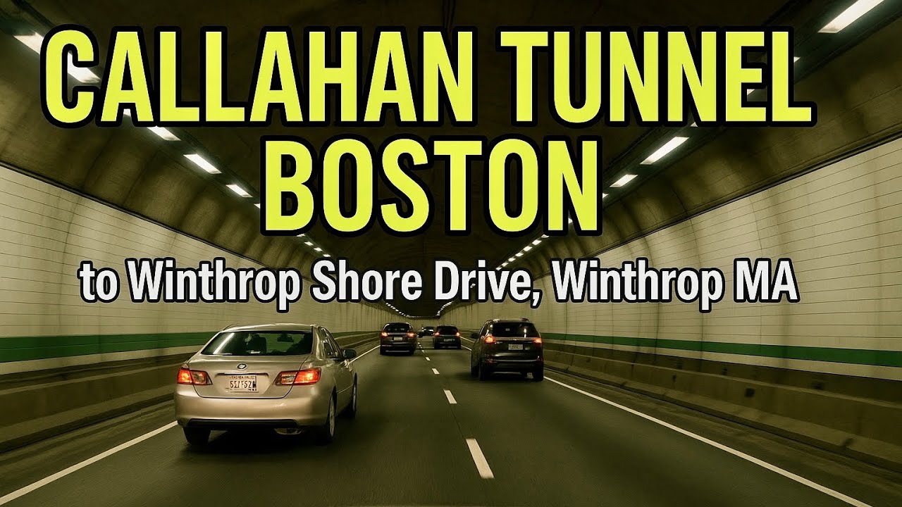 Callahan Tunnel, Boston to Winthrop Shore Drive, Winthrop MA YouTube