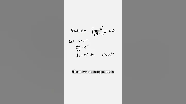 Here's how to integrate by U-substitution
