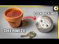 Can THERMITE Actually Break a Lock? (w/ Lock Picking Lawyer)