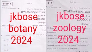 jkbose class 12th biology paper 2024 || x series screenshot 5