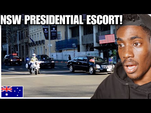 American Reacts to NSW Police Motorcade For U.S. Vice President Joe Biden