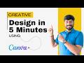 Creative Designs in 5 Minutes Using Canva AI Platform for Social Media Posts , Meta Ads.