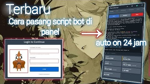 CARA RUN SC BOT WA DI PANEL FULL TUTORIAL SAMPAI BISA
