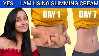 I Tried Slimming Cream to Loose Belly Fat / Thigh Fat / Arm Fat for Few Weeks | Does it Work 