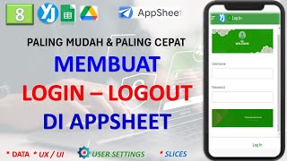 Membuat Login dan Logout dengan User Settings di AppSheet |  #AppSheet