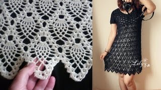Узор крючком для платья Узор крючком для платья