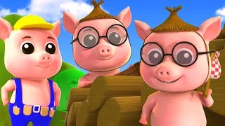 Ba Chú Heo Con Vở Mẫu Giáo Three Little Pigs Nursery Rhymes And Songs Toddler Poems