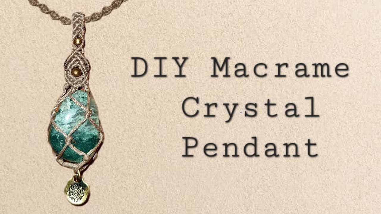 How to Make a Macramé Crystal Pendant Necklace | Net-Wrapped with Charm | DIY Boho Jewelry Tutorial