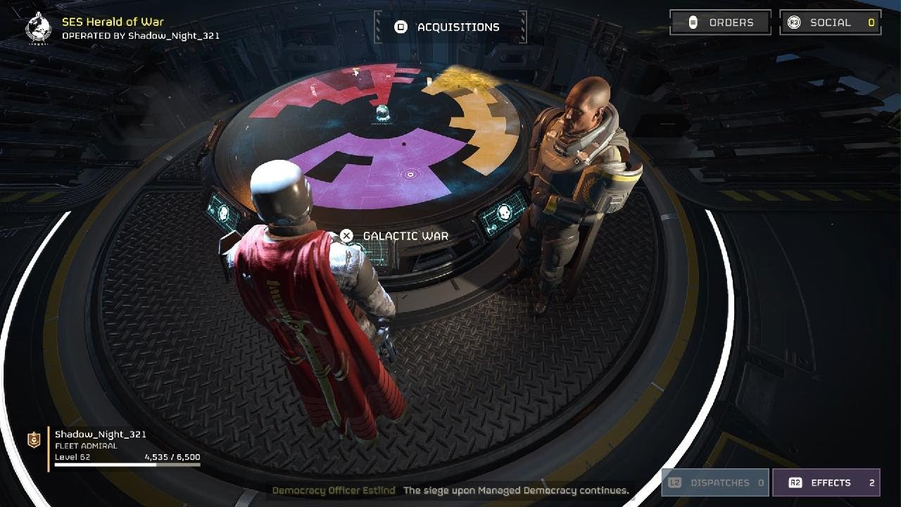 HELLDIVERS 2 Star of Peace firing