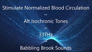 🎵 Stimulate Normalized Blood Circulation~Alt Isochronic Tones~Babbling Brook Sounds