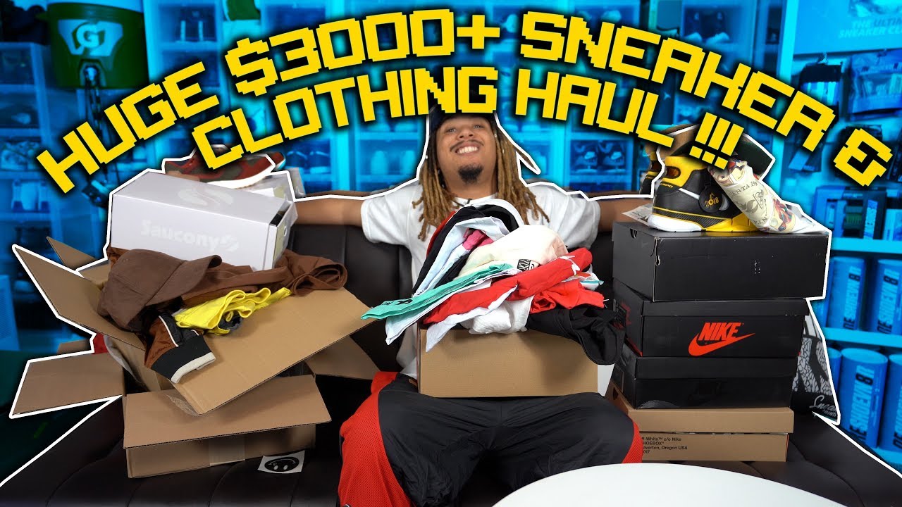 $3000 WORTH OF SNEAKERS AND CLOTHING PICKUPS !!! MY BIGGEST HAUL YET !!!