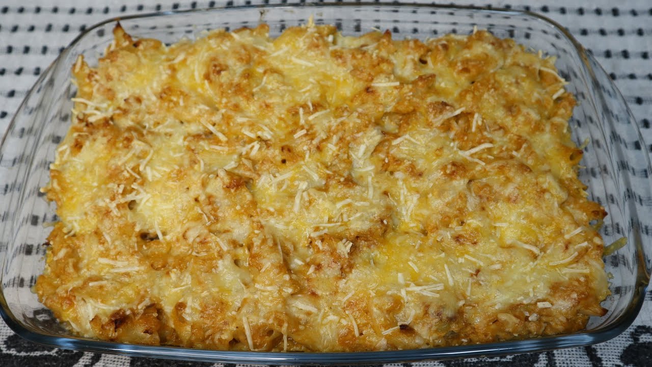 MACARRÃO COM ATUM GRATINADO