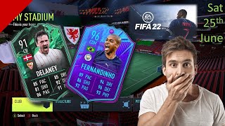 Fifa 22  |     INSANE 96 Fernandinho End Of Era card!  Plus 91 CB Delaney objective!