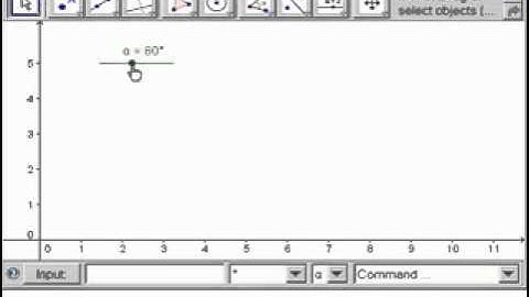 GeoGebra Tip  Make Angle that Changes with Slider