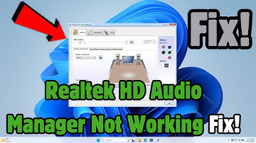 How to fix Realtek HD Audio Manager Not Working or Showing on Windows 11