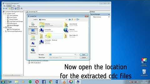 CDC/Vcom driver installation