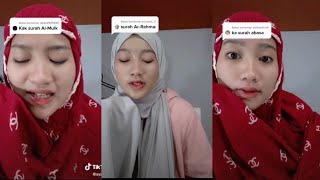 Lantunan merdu cewek cantik ngaji surah Al-Kahfi, Ar-Rahman, Al-mulk, abasa, An-Nur, Yasin, An-naba