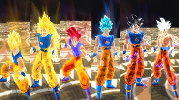DBZ Budokai Tenkaichi 3 - Goku All Forms SSJ, SSJ2,SSJ3,SSJG,SSJB,SSJBKK,UI & Master Ultra Instinct