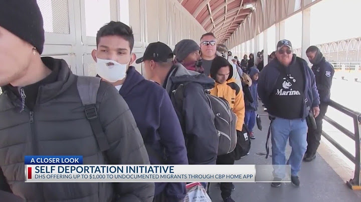 Migrants who self-deport offered $1K