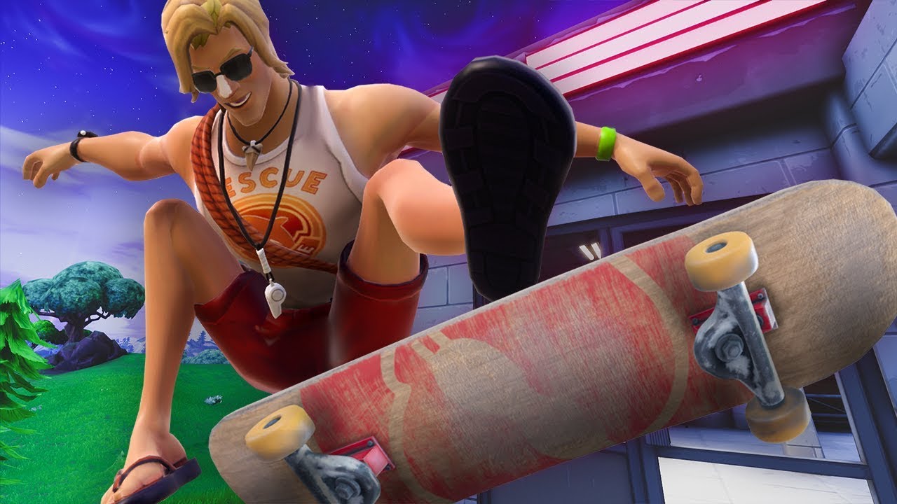 skateboarding in fortnite