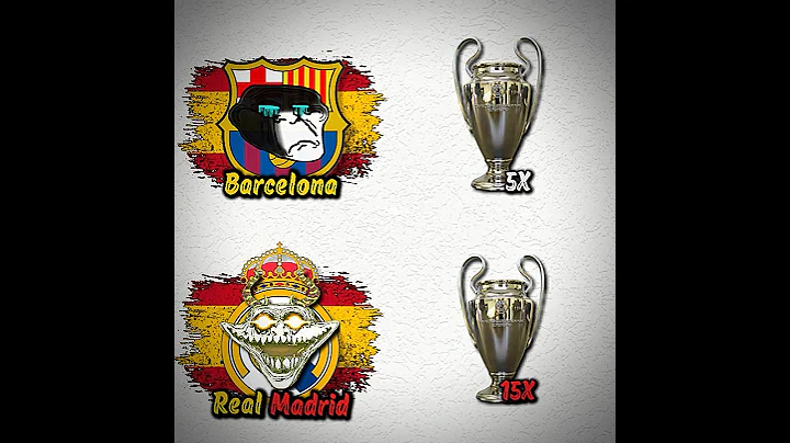 REAL MADRID VS BARCELONA 4K VIDEO #football #trophy #shorts