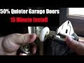 How To Reduce Garage Door Noise by 50% with Nylon Roller Wheels