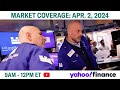 Stock market today: Dow sinks more than 400 points, yields rise to 2024 highs | April 2, 2024